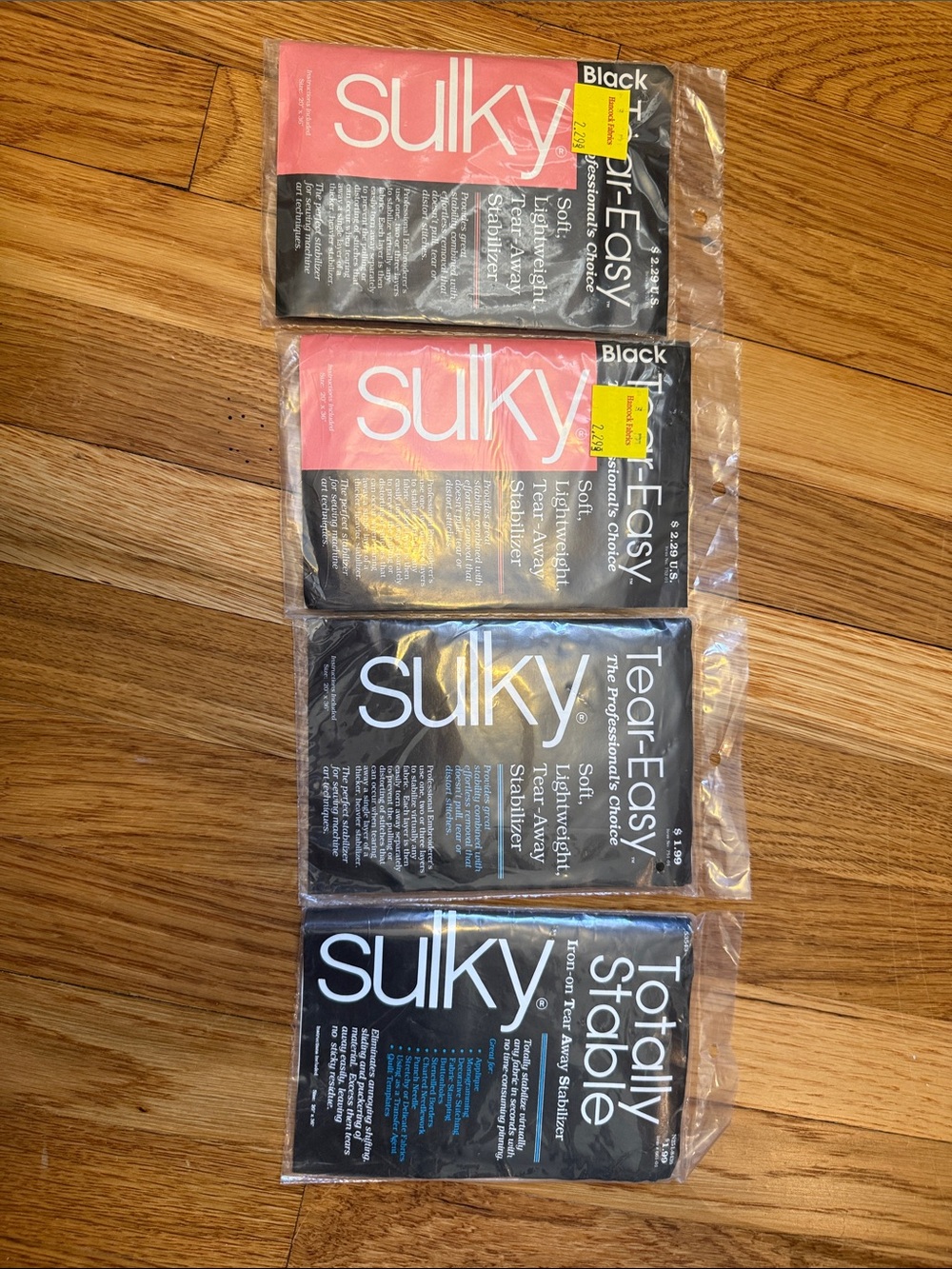 Sulky Stabilizer 4 unopened packs